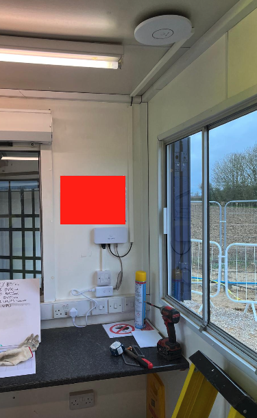 UniFi switch installation with fiber connections