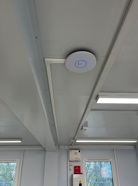WiFi 7 access point installation in industrial environment